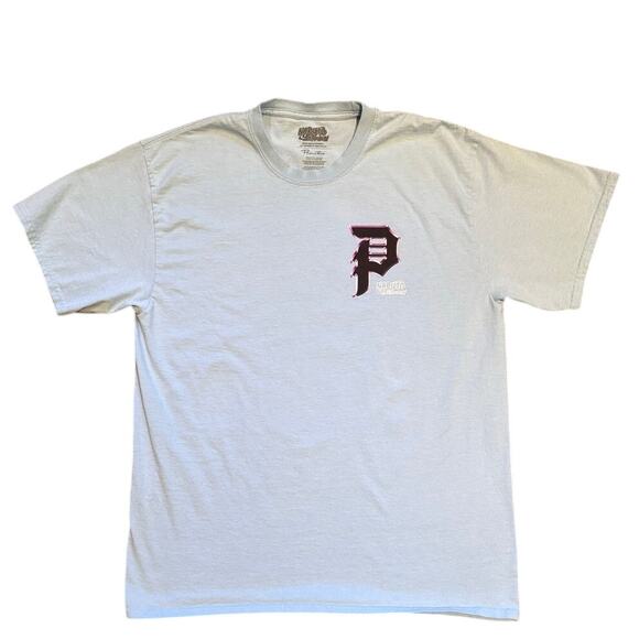 Primitive X Naruto Shippuden Sasuke Vs. Kakashi Tee Powder Blue, Size Lg, EUC - Picture 1 of 3